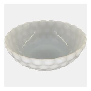 Anchor Hocking Milk Glass Bowl Bubble Pattern White Serving 3 Cup Vintage